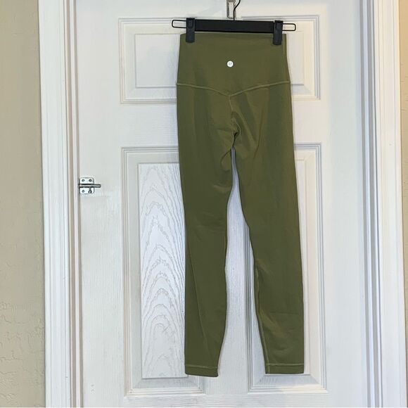 Lululemon Align High-Rise Pant 25" Bronze Green Size 2 - Picture 2 of 8